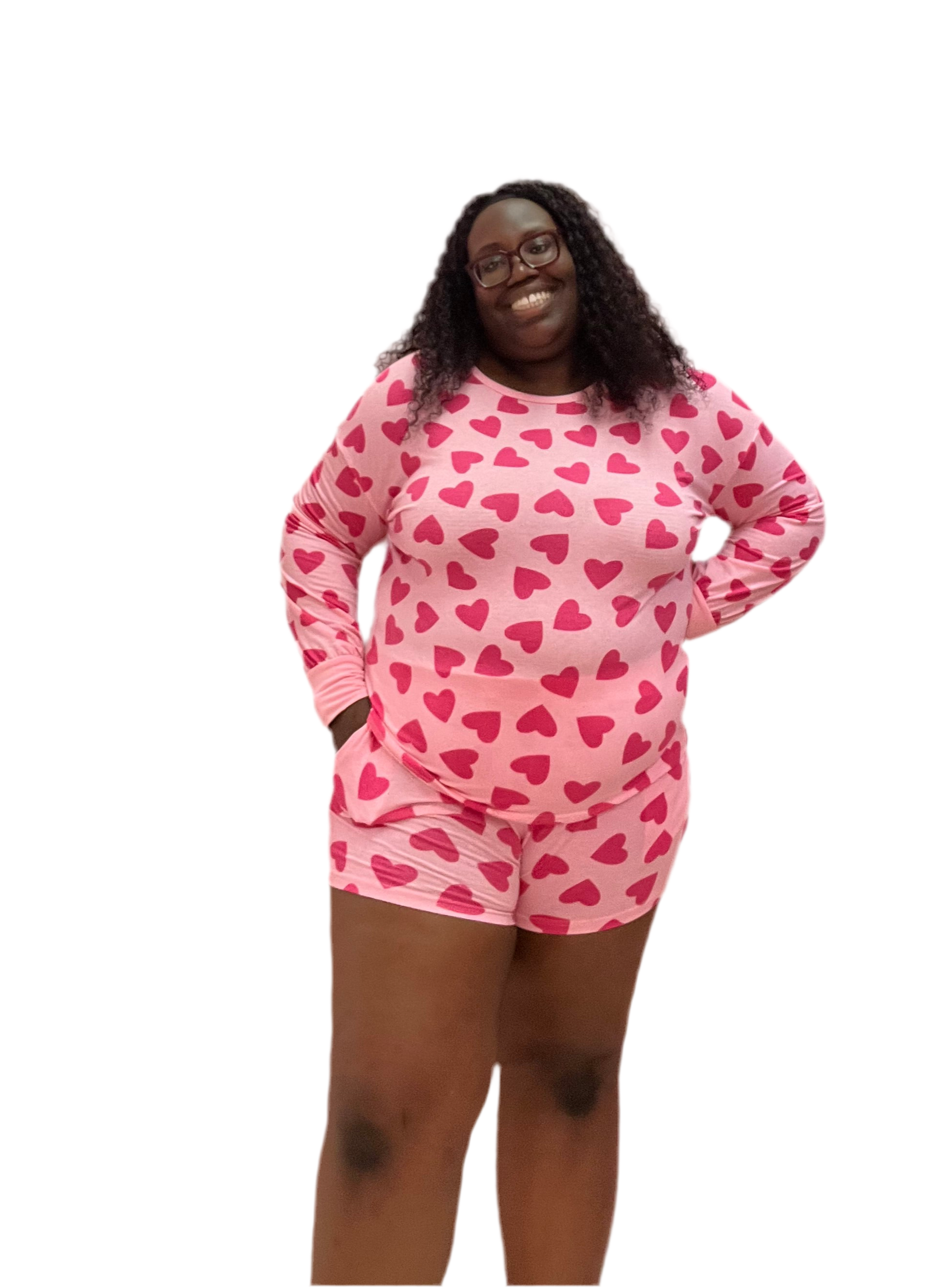 Pretty In Pink Short Pants Pajama Sets